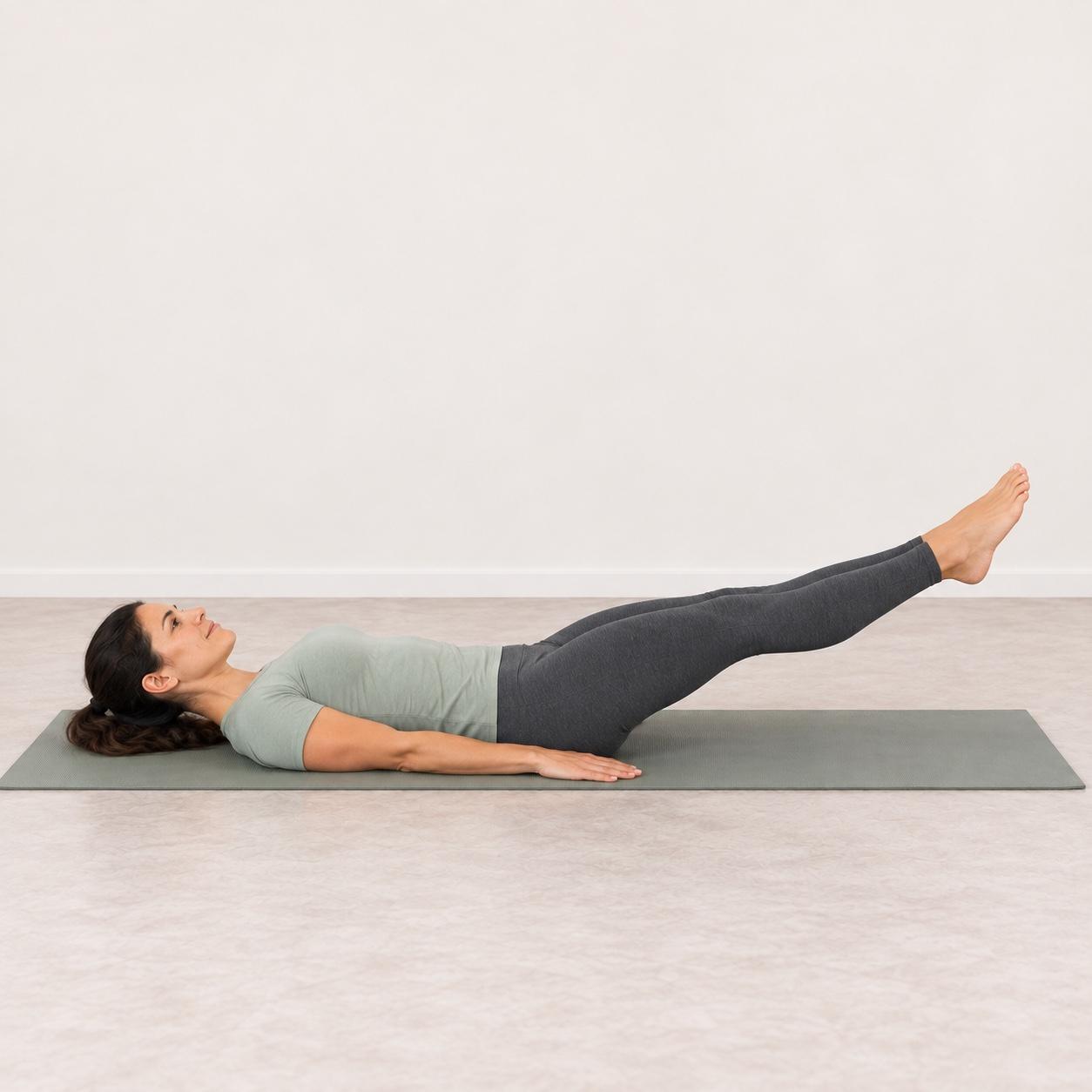 Leg lift illustrated pose