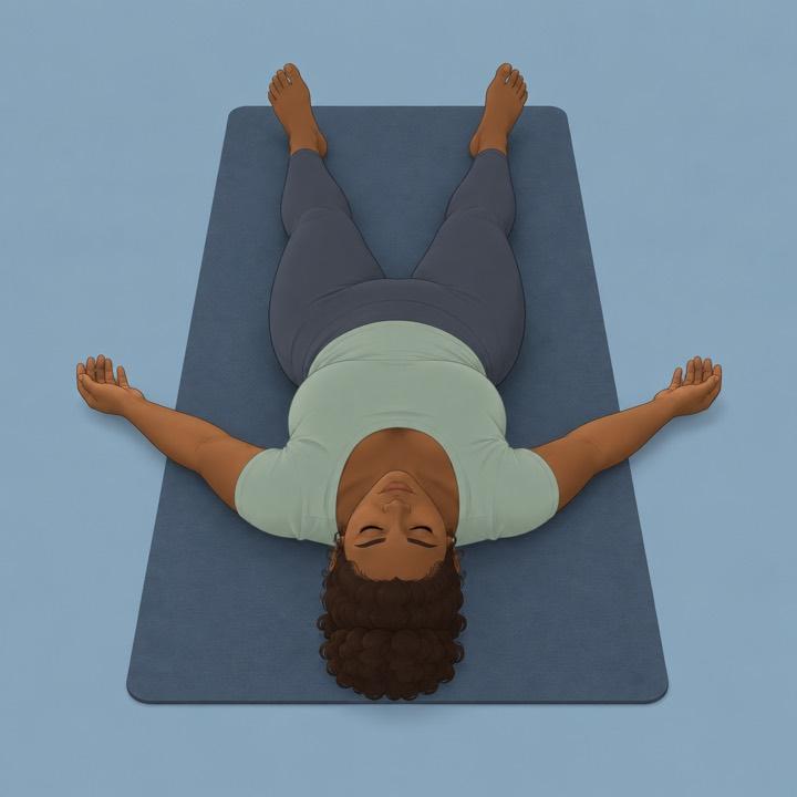 Lie down illustration