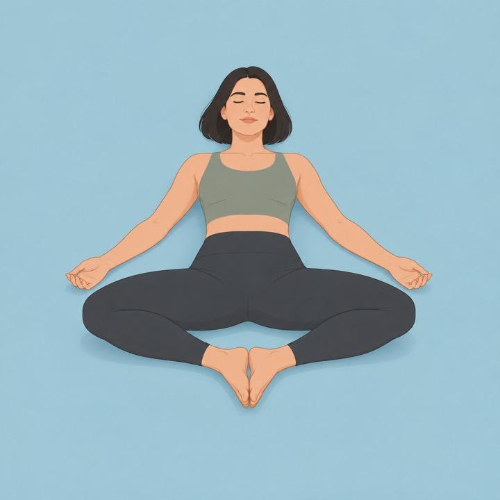 Reclined butterfly illustration