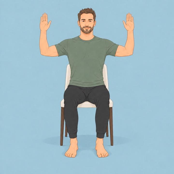 Cactus Arms seated illustration