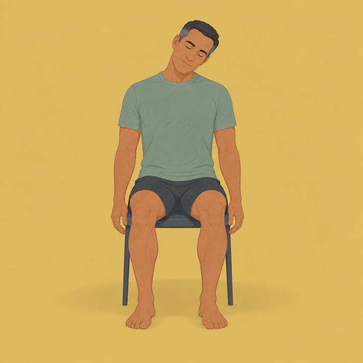 Neck routine illustration