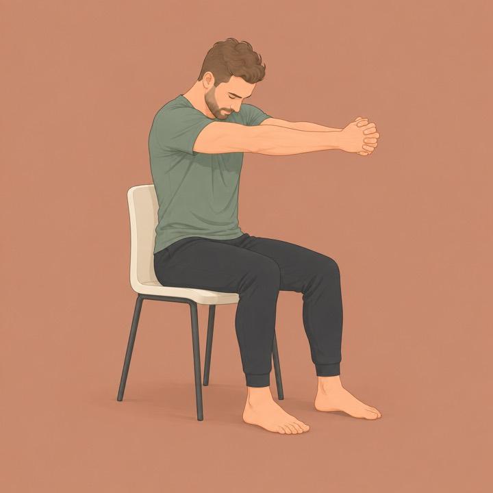 Diver seated illustration