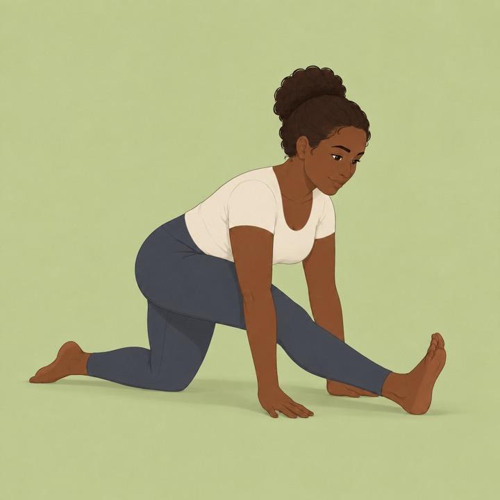 Reverse lunge illustration