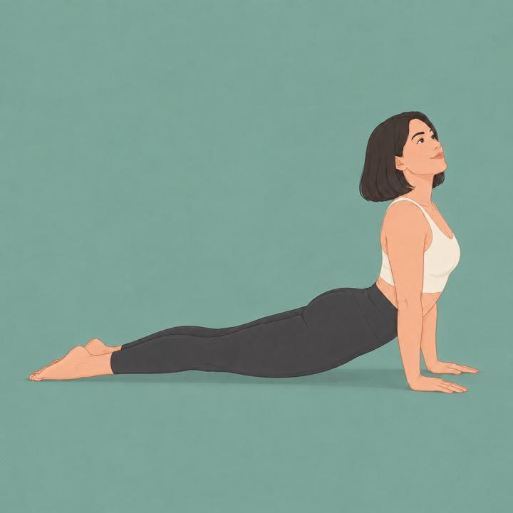 Upward dog illustration