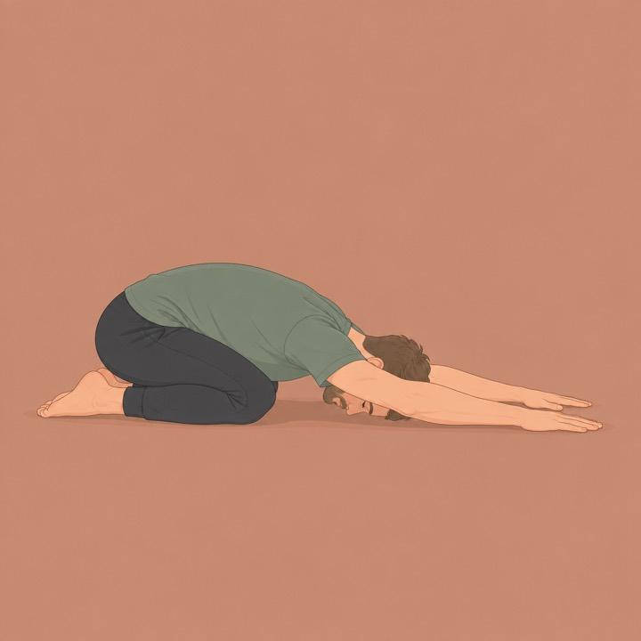 Child's Pose illustration