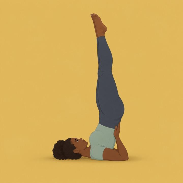 Shoulder stand illustration
