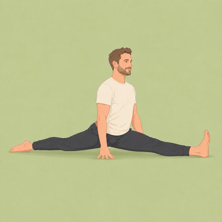 Front split illustration