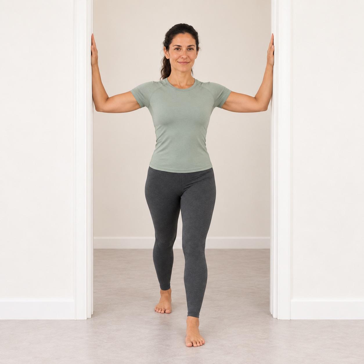 Doorway pecs illustrated pose