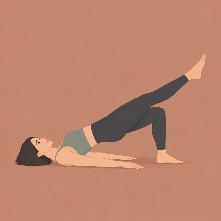 Bridge leg lift illustration