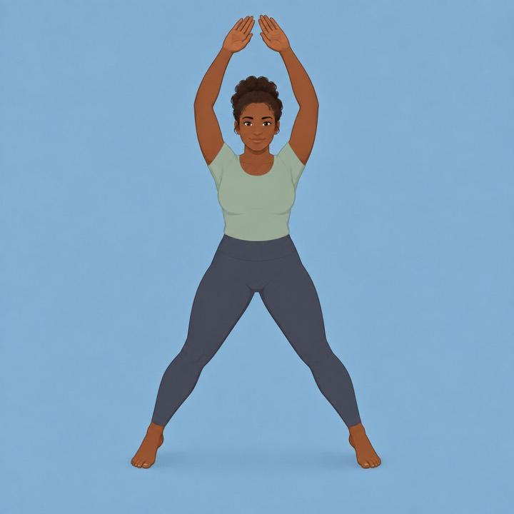 Jumping jacks illustration