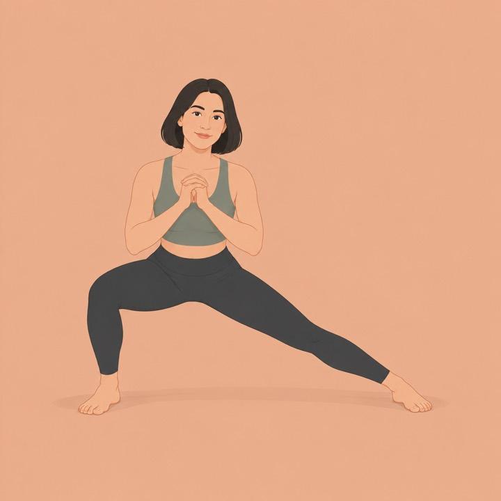 Lateral lunge illustration