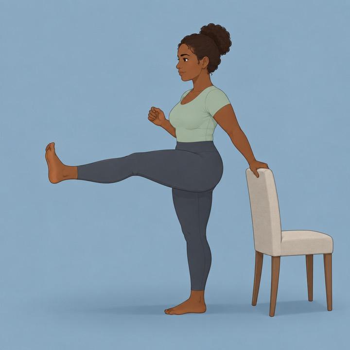 Leg swings illustration