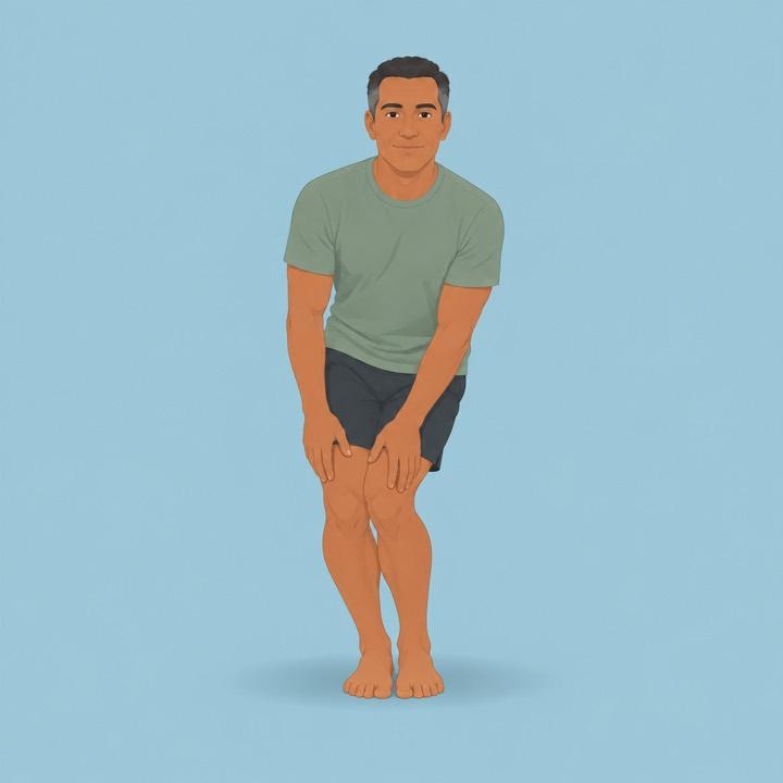 Knee circles illustration