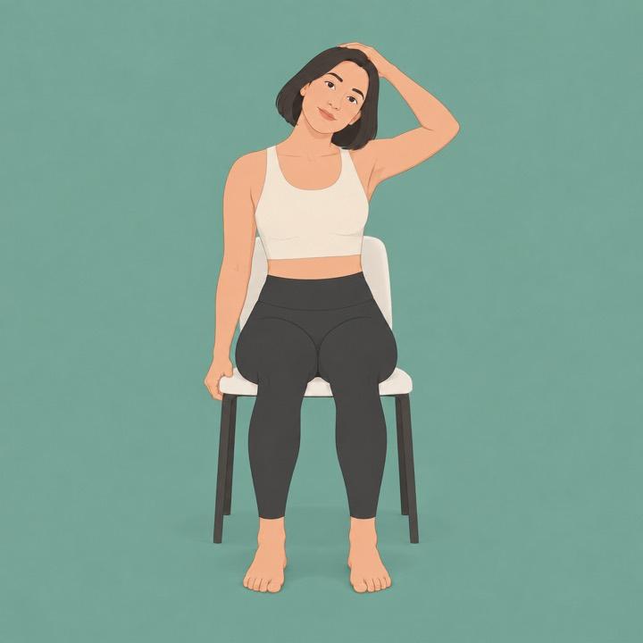 Neck laterals illustrated in the Stretchlet app