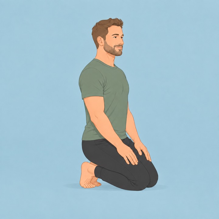 Illustration of Toe squat