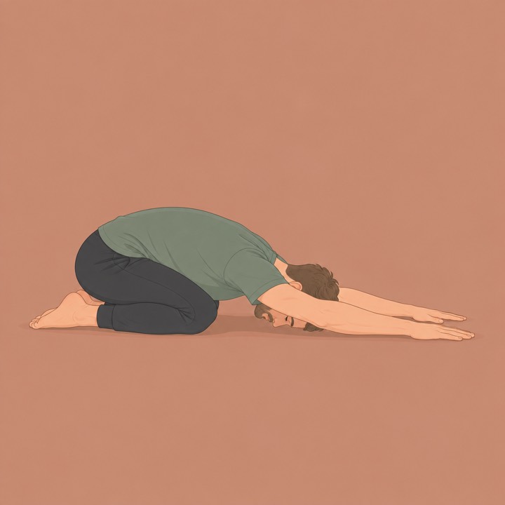 Illustration of Child's Pose